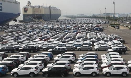 현대자동차 울산공장 수출선적부두 [사진 = 연합뉴스]