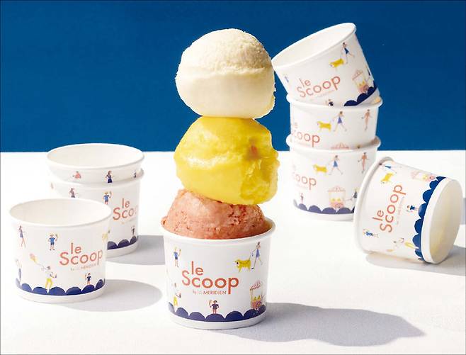 르메르디앙 서울 명동에서 판매 중인 ‘르 스쿱(Le Scoop)’ 젤라또. (르메르디앙호텔앤리조트 제공)