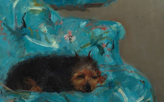 메리 카사트, 푸른 의자에 앉은 소녀, 1878, 캔버스에 유채, 89.5x129.8cm, 내셔널 갤러리 오브 아트