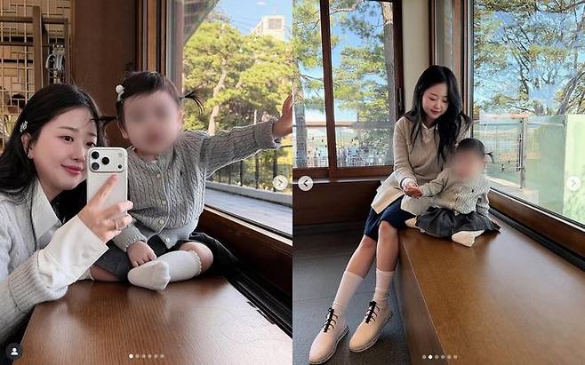 [서울=뉴시스] 개그맨 박수홍 아내 김다예가 딸과의 근황을 공개했다. (사진=김다예 인스타그램 캡처) 2025.10.10. photo@newsis.com *재판매 및 DB 금지