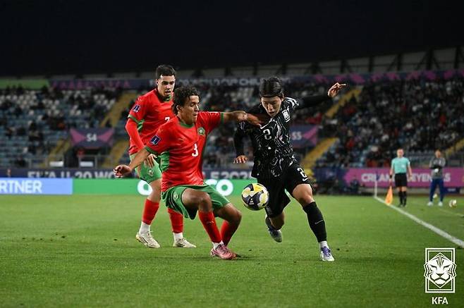 [서울=뉴시스] 한국 20세 이하(U-20) 축구대표팀의 배현서. (사진=대한축구협회 제공)