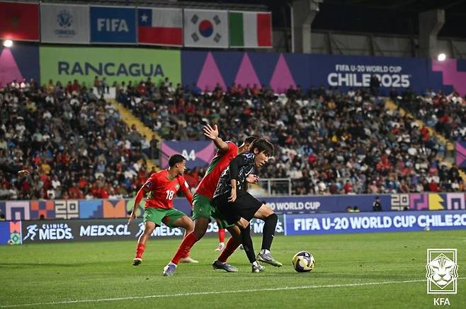 [서울=뉴시스] 한국 20세 이하(U-20) 축구대표팀의 김현민. (사진=대한축구협회 제공)