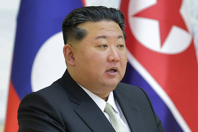 연설하는 김정은 북한 국무위원장. 연합뉴스