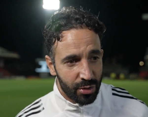 아모림의 경기 후 인터뷰(사진=맨체스터 유나이티드 SNS)