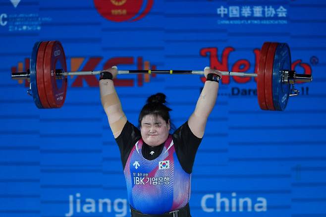 한국 역도 여자 최중량급 간판스타 박혜정. 사진=뉴시스