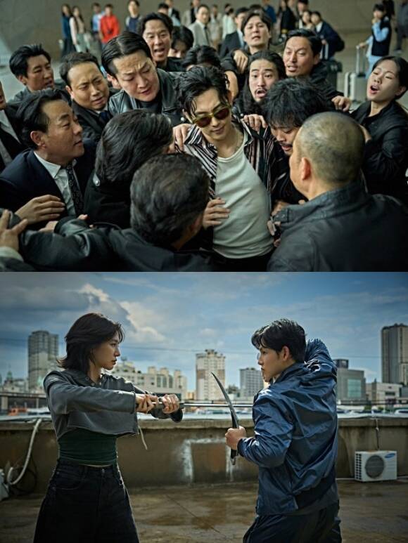 배우 임시완이 넷플릭스 영화 '사마귀'에서 조우진 박규영 등과 함께한 1대1대1 삼파전 액션 비하인드를 들려줬다. /넷플릭스