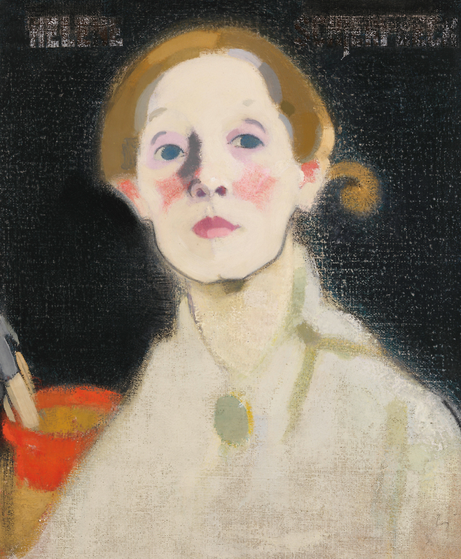 Helene Schjerfbeck [Self-portrait, Black Background], 1915 ©Ateneum Art Museum