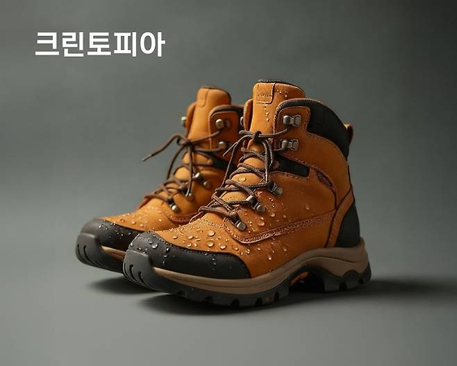 크린토피아는 등산화 표면에 얇은 막을 입혀 오염에 강하게 만드는 등산화 발수 가공서비스를 선보였다. <크린토피아>