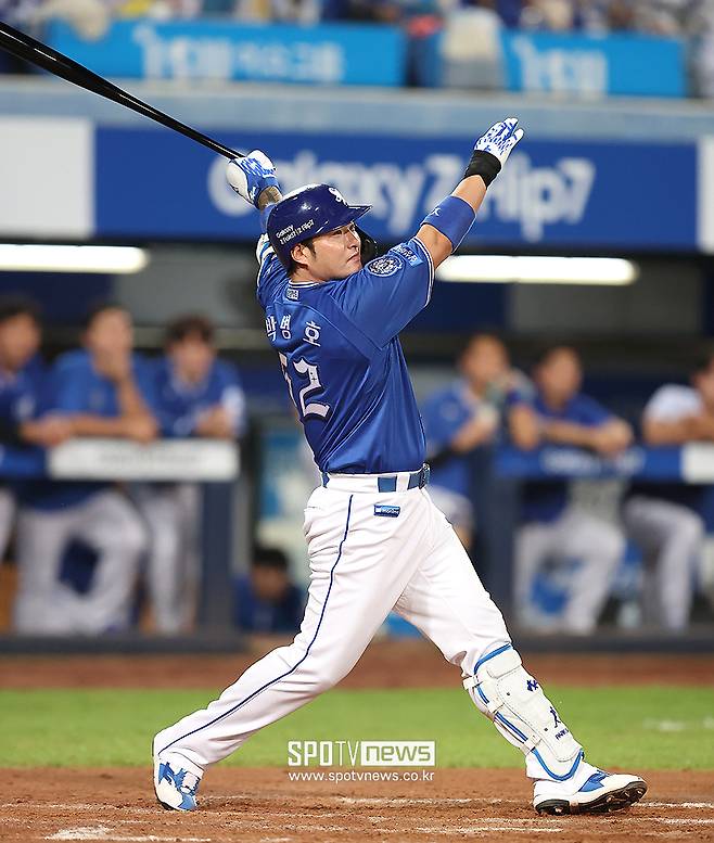 ▲ 박병호는 구자욱을 지명타자로 쓰는 게 낫다는 내부의 의견이 받아들여진 결과 결국은 선발 라인업에서 빠졌다 ⓒ곽혜미 기자