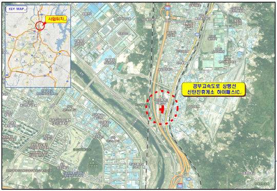 '상서 하이패스IC' 사업 위치도. 제공은 대전시