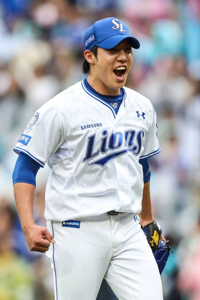 삼성 라이온즈의 원태인. SSG 랜더스와의 프로야구 준플레이오프 3차전에 선발 등판한다. 삼성 제공