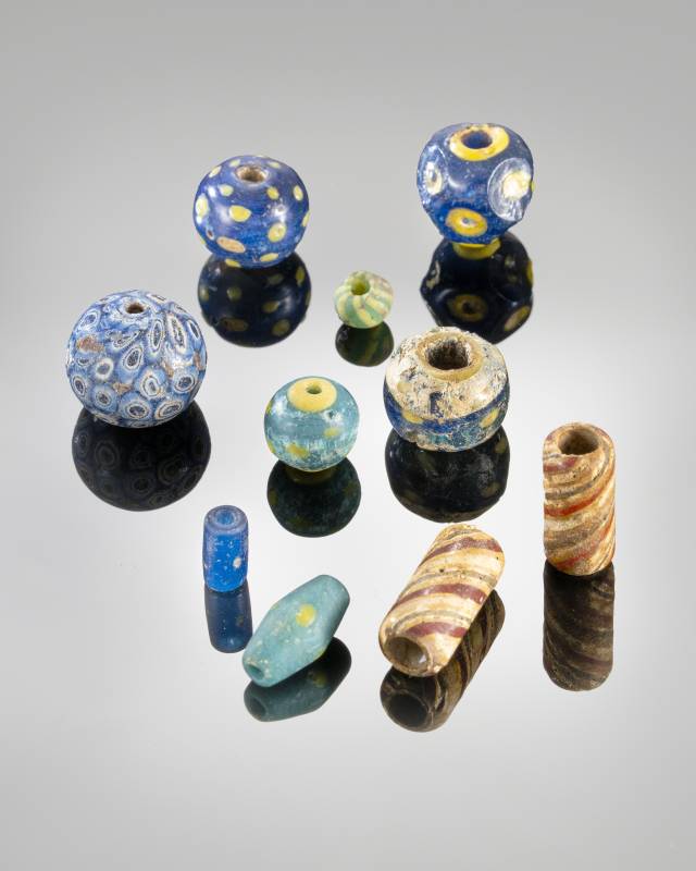 삼국시대 유리구슬 유물. 복천박물관 제공