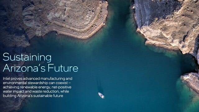 인텔은 애리조나 반도체 생산 시설 운영 과정에서 물을 환원하고 있다고 밝혔다.