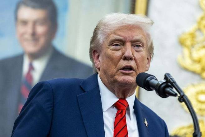 도널드 트럼프 미국 대통령. 워싱턴/UPI 연합뉴스