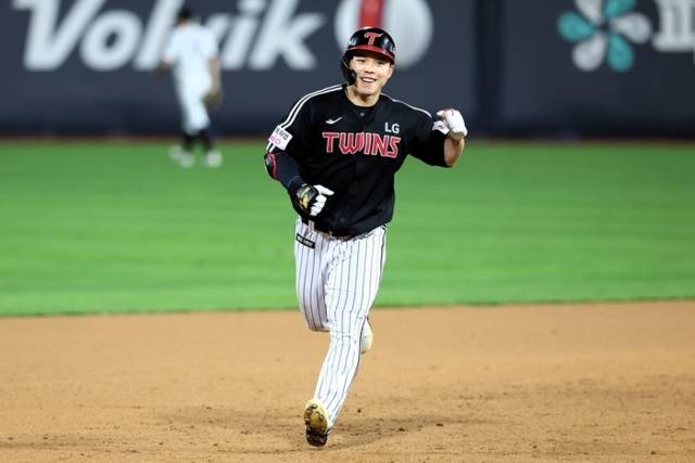 ▲ LG 트윈스 외야수 문성주. LG 트윈스 제공