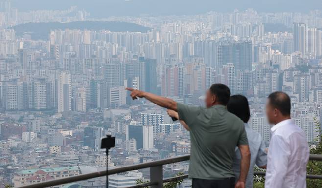 서울 남산에서 바라본 시내 모습 [사진 연합뉴스]