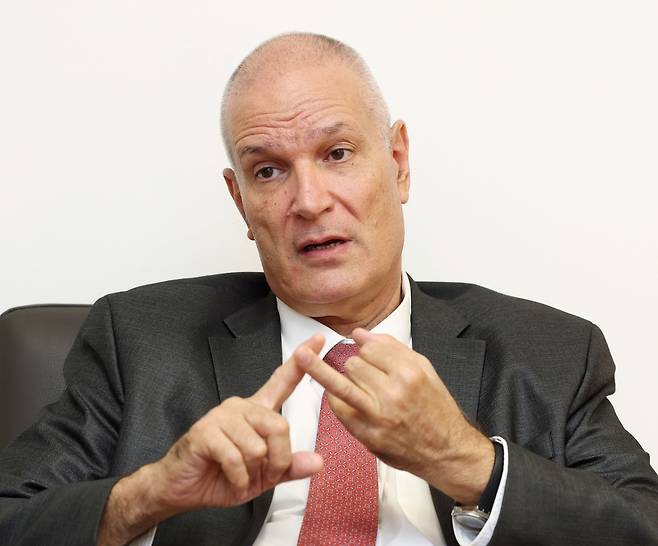 라파엘 하르파즈 주한 이스라엘 대사/사진=김창현 기자 chmt@