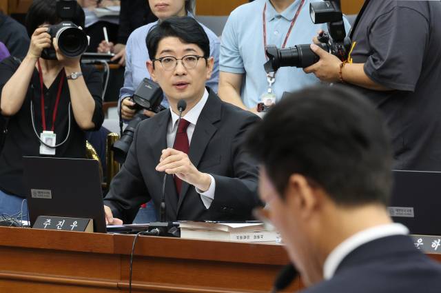 ▲ 지난 7월 24일 김민석 국무총리 후보자 인사청문회에서 국민의힘 주진우 의원이 발언하고 있다. ⓒ연합뉴스