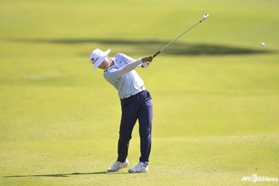 이소미가 지난달 미국 아칸소주 로저스의 피너클 컨트리클럽(파71)에서 열린 미국여자프로골프(LPGA) 투어 월마트 NW 아칸소 챔피언십 1라운드에서 샷을 날리고 있다. /AFPBBNews=뉴스1
