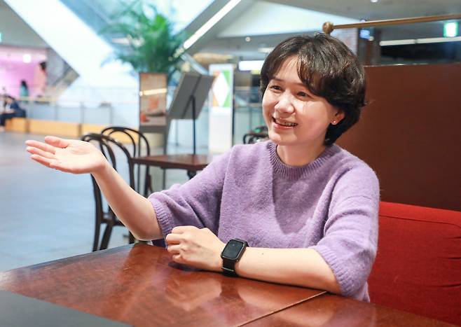 지난 2일 현대백화점 판교점에서 황새롬 현대백화점 CX기획팀장이 뉴스1과 인터뷰를 하고 있다(현대백화점 제공).