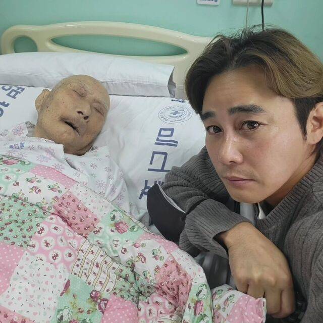 정태우가 요양원에 계신 할아버지께 인사를 드리러 갔다. / 정태우 인스타그램