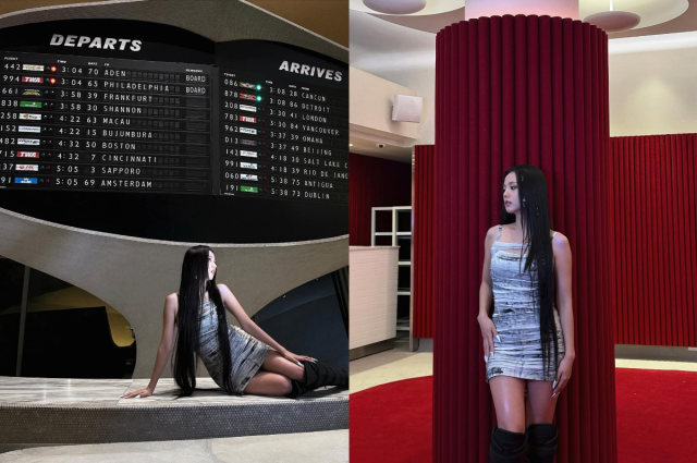 블랙핑크 지수가 뮤직비디오 비하인드 컷을 공개했다. / 지수 인스타그램