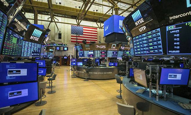 미국 뉴욕증권거래소. 뉴욕 AP=연합뉴스