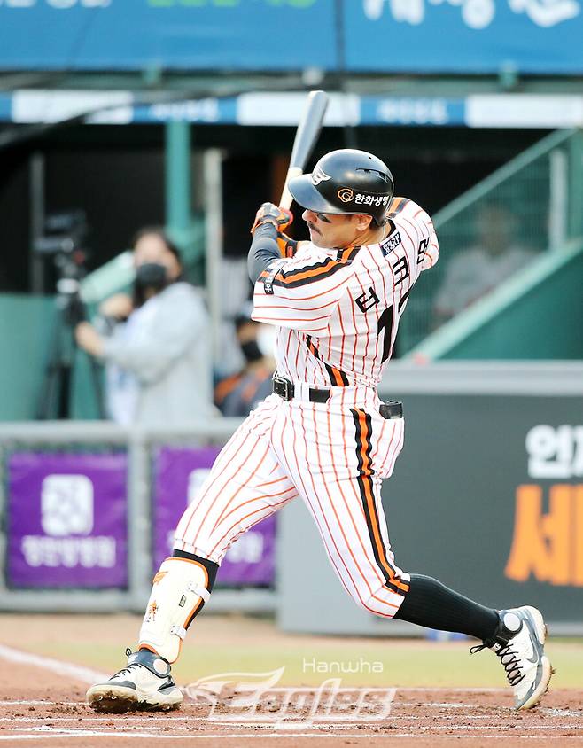 ▲ 한화 소속 당시의 마이크 터크먼 ⓒ한화이글스