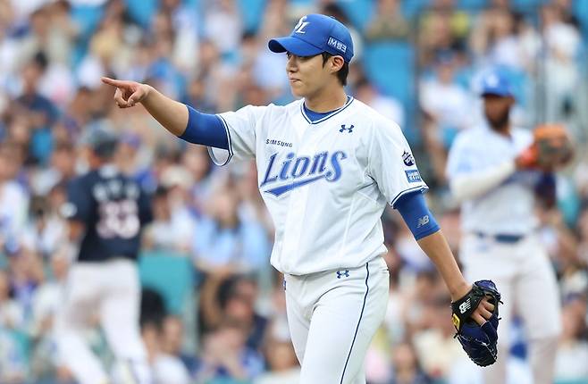 ▲ 1승1패로 맞선 상황에서 중요한 3차전 선발로 출격하는 삼성 원태인 ⓒ 삼성 라이온즈