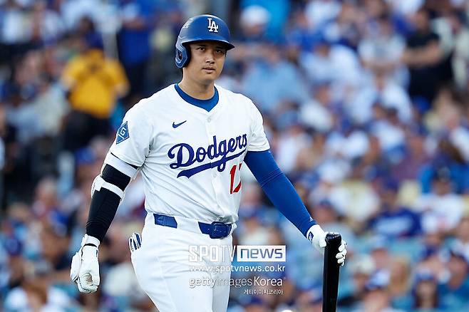 ▲ 필라델피아와 디비전시리즈에서 부진한 타격으로 우려를 모은 오타니 쇼헤이