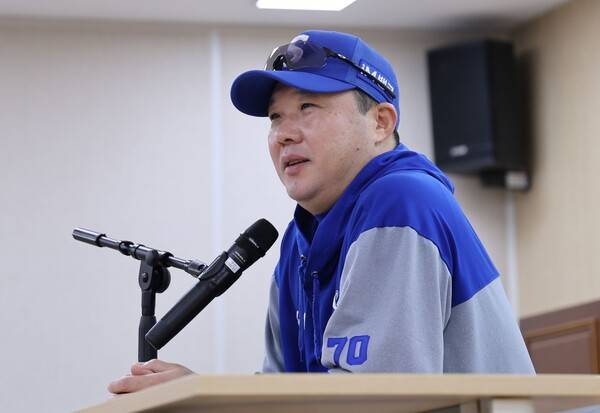 &nbsp; 삼성이 3승 1패로 플레이오프로 향한다. 사진은 삼성 박진만 감독. (사진=삼성)