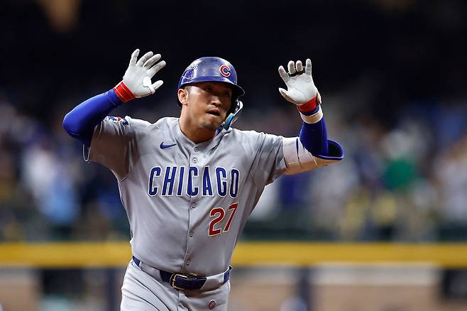 이번 포스트시즌에서 맹활약한 시카고 컵스 스즈키. AFP연합뉴스