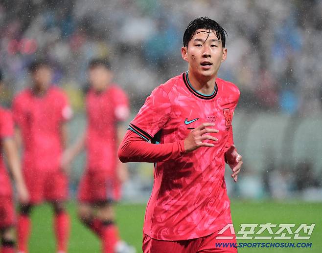 10일 서울월드컵경기장에서 열린 축구대표팀과 브라질의 A매치 평가전. 손흥민. 상암=송정헌 기자songs@sportschosun.com/2025.10.10/