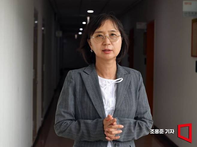 김지희 동국대 컴퓨터AI학부 교수가 서울 중구 동국대 신공학관에서 아시아경제와 인터뷰 하고 있다. 조용준 기자