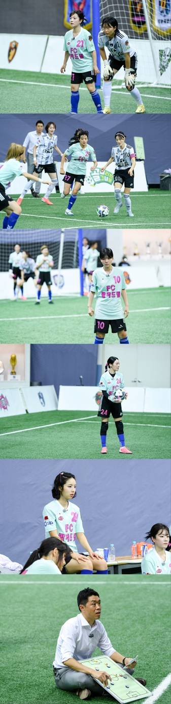 SBS ‘골때녀’에서는 GIFA(지파)컵 6강 두 번째 경기에서 FC구척장신과 FC발라드림이 4강 진출권을 두고 맞붙는다. 발라드림은 구척장신을 상대로 지금까지 3전 3승을 기록하며 강한 전적을 자랑한다. 이번 경기에서는 해트트릭 주역 정예원이 갈비뼈 부상으로 제외되면서 벤이 선발 출전하게 된다. 발라드림은 선제 득점 후 철벽 수비 전략을 택하며 민서와 경서를 중심으로 방어를 강화했다. 두 팀의 치열한 맞대결과 전략적 변화가 경기의 승부를 좌우할 전망이다.