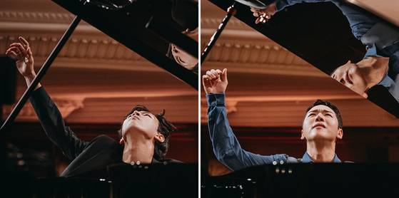 2일(현지시간) 폴란드 바르샤바에서 개막한 쇼팽 국제 콩쿠르에 피아니스트 이혁(왼쪽)·효 형제가 참가했다. 이들은 “서로 경쟁하기보다 의지하는 쪽”이라고 말했다. 폴란드어까지 유창해 현지에서 주목을 받고 있다. [사진 쇼팽 인스티튜트]