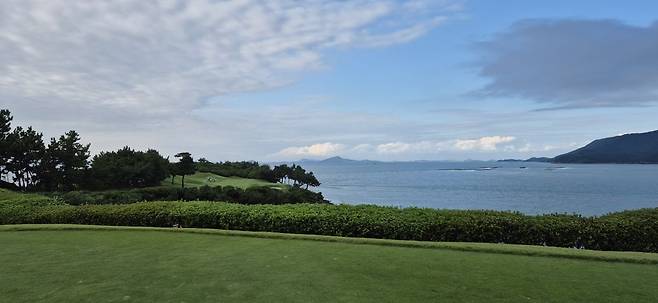 전남 해남 파인비치골프링크스 시그니처홀인 비치코스 6번홀 전경. 파인비치골프링크스