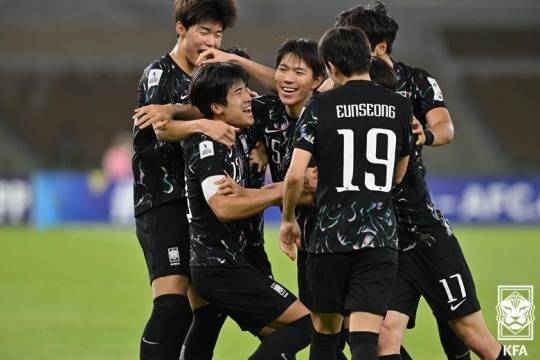 지난 4월 사우디에서 열린 AFC U-17 아시안컵 당시 한국 대표팀. 사진[연합뉴스]