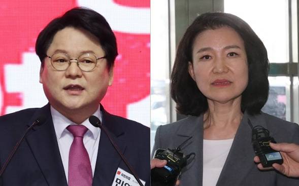 ▲민영삼 코바코 사장과 이진숙 전 방통위원장.ⓒ연합뉴스