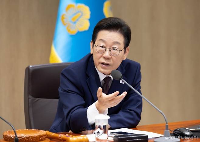 이재명 대통령이 14일 서울 용산구 대통령실 청사에서 발언하고 있는 모습./사진=대통령실