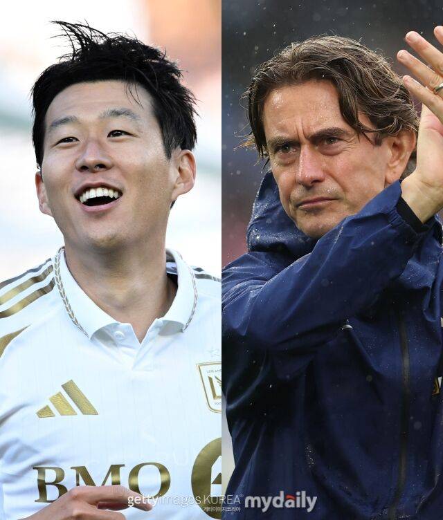 손흥민과 토마스 프랭크 감독/게티이미지코리아