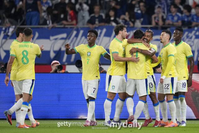 브라질과 일본의 경기장면/게티이미지코리아
