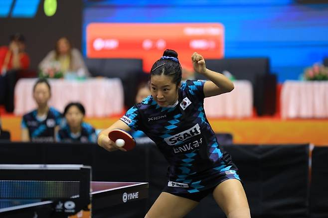 한국 탁구 에이스 신유빈. 대한탁구협회