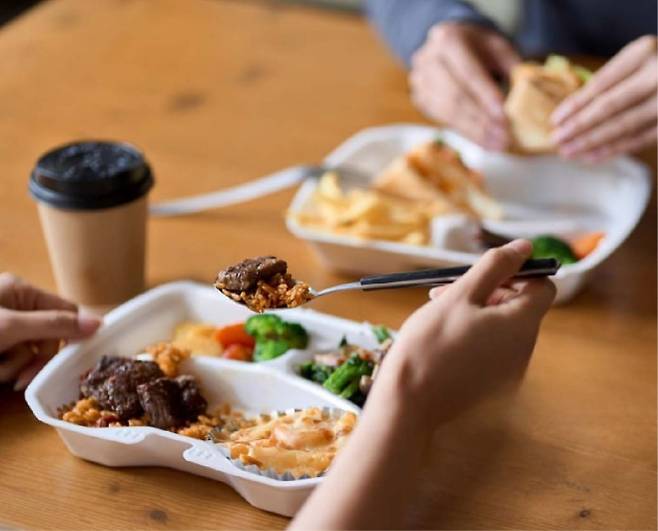 기업 대상 케이터링 전문업체 ‘CNC’가 제공하는 점심 뷔페 이미지. CNC 제공