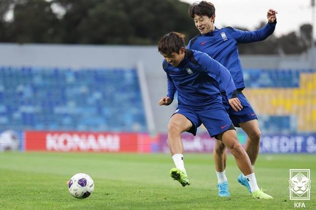 이명재(왼쪽). /사진=대한축구협회 제공