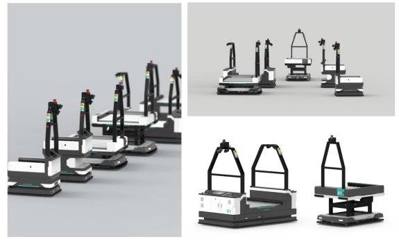 현대무벡스의 무인이송로봇 ‘플랫바디&nbsp;AGV’. 현대무벡스 제공