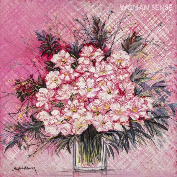 코스모스, Cosmos, Oil on canvas, 100 × 100cm. 사진=모다갤러리