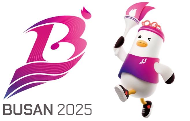 제106회 전국체육대회가 오는 17일부터 23일까지 부산광역시 일원에서 개최된다. 사진은 대회 엠블럼(사진 왼쪽)과 마스코트. <대한체육회 제공>