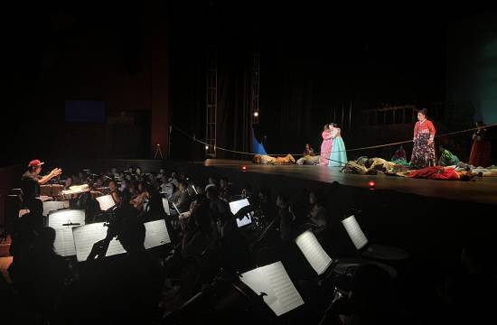 오페라 '논개' 리허설 모습. 사진=경남오페라단