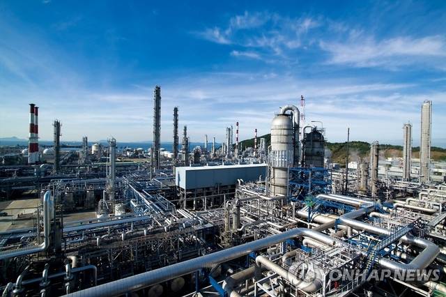 대산석유화학단지 전경. 연합뉴스.